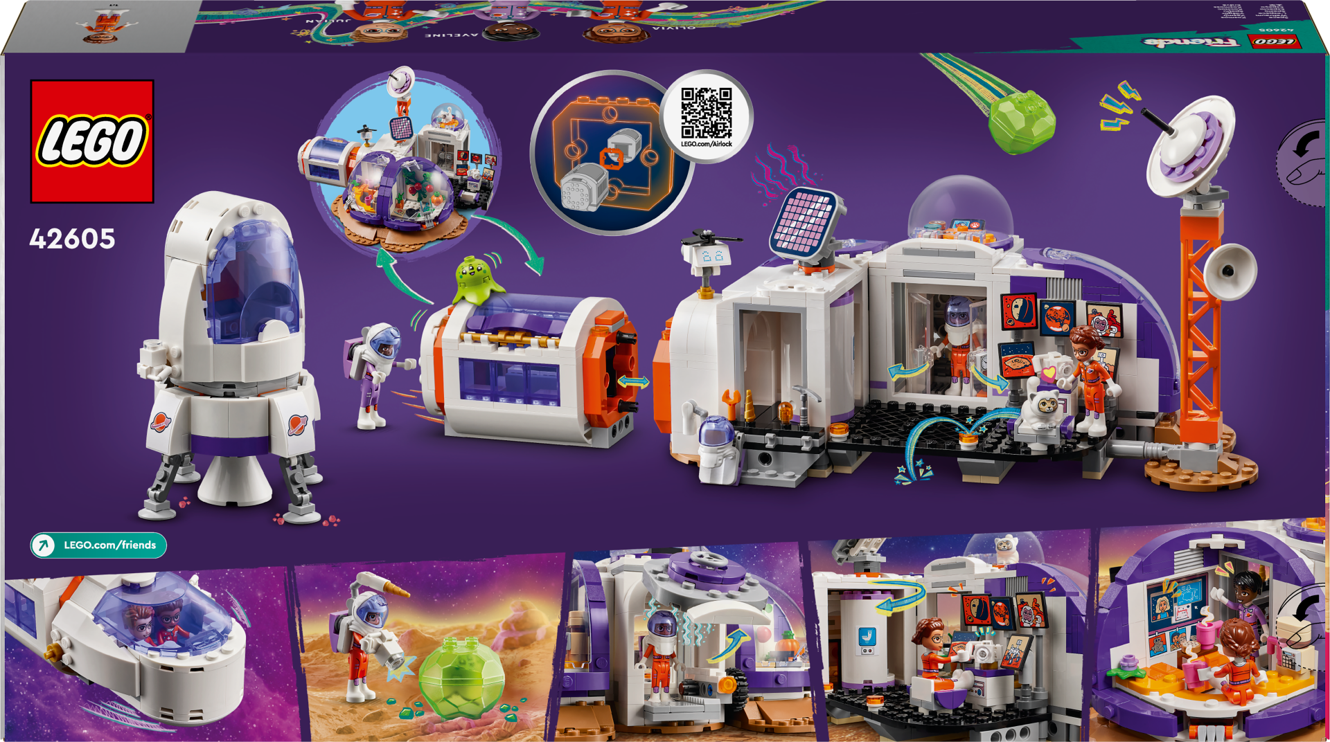 Base Espacial Y Cohete Lego Friends En Marte