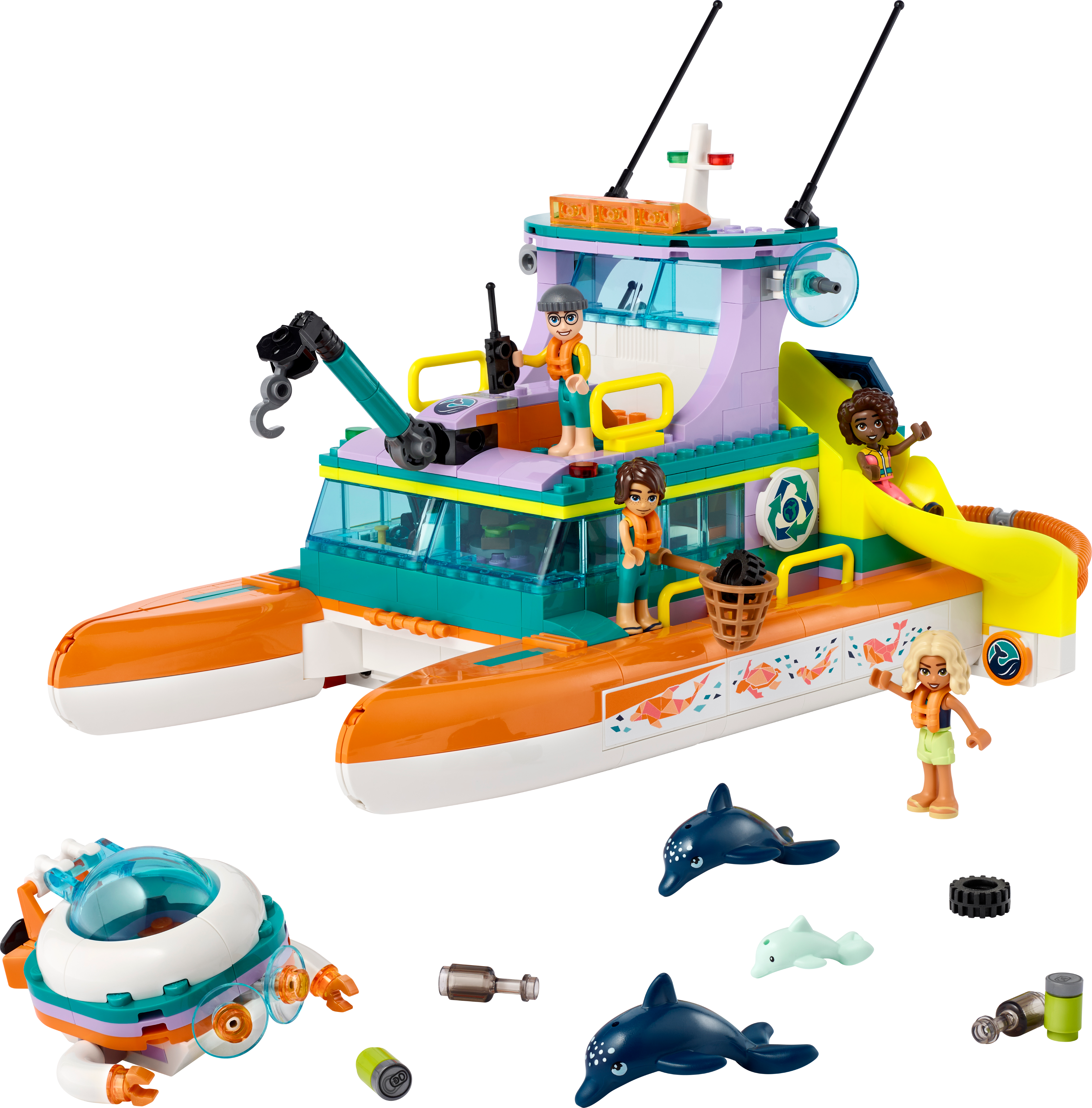 Barco De Rescate Marítimo Lego Friends