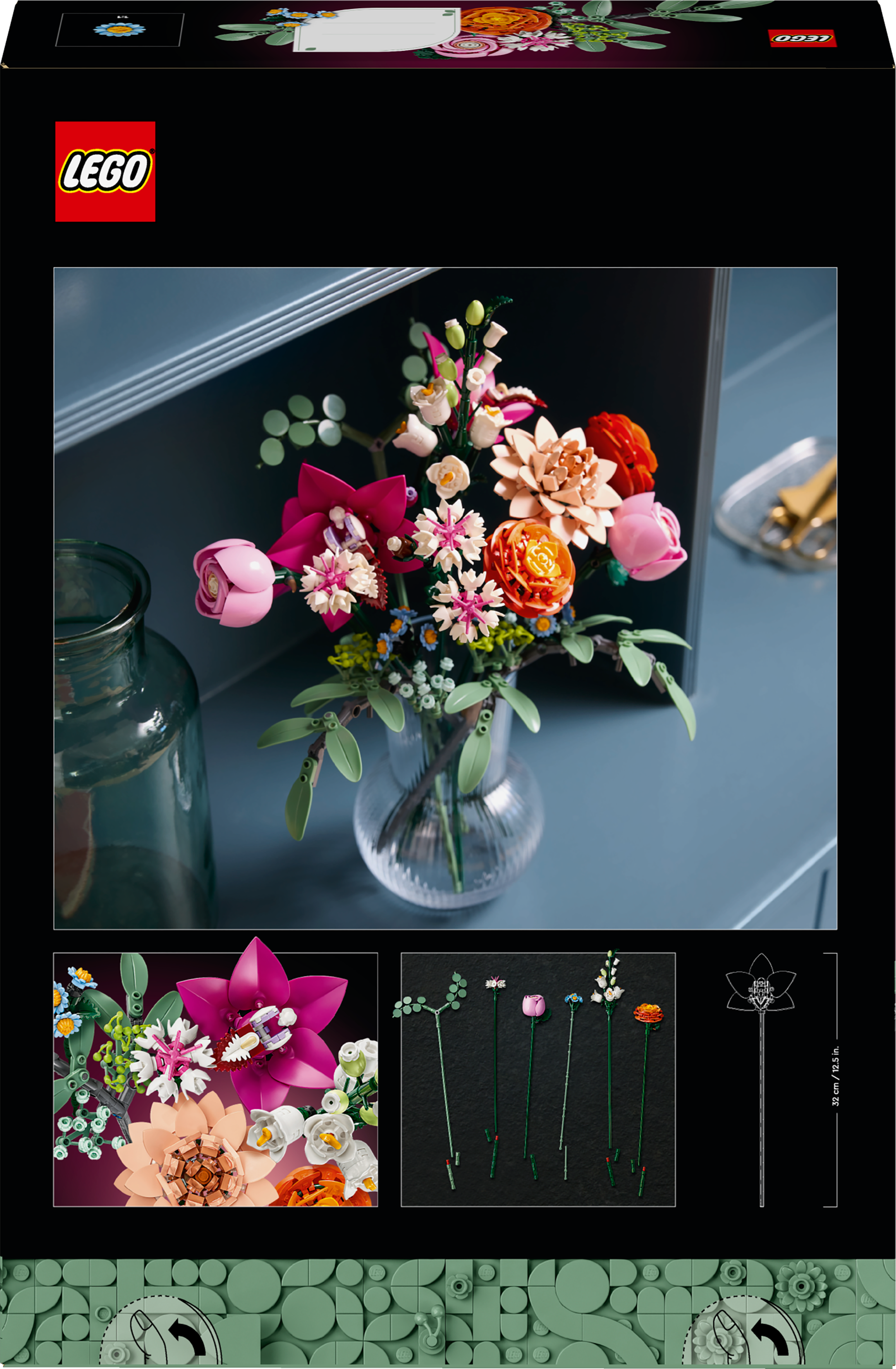 Bonito Ramo De Flores Rosas De Lego Botanicals