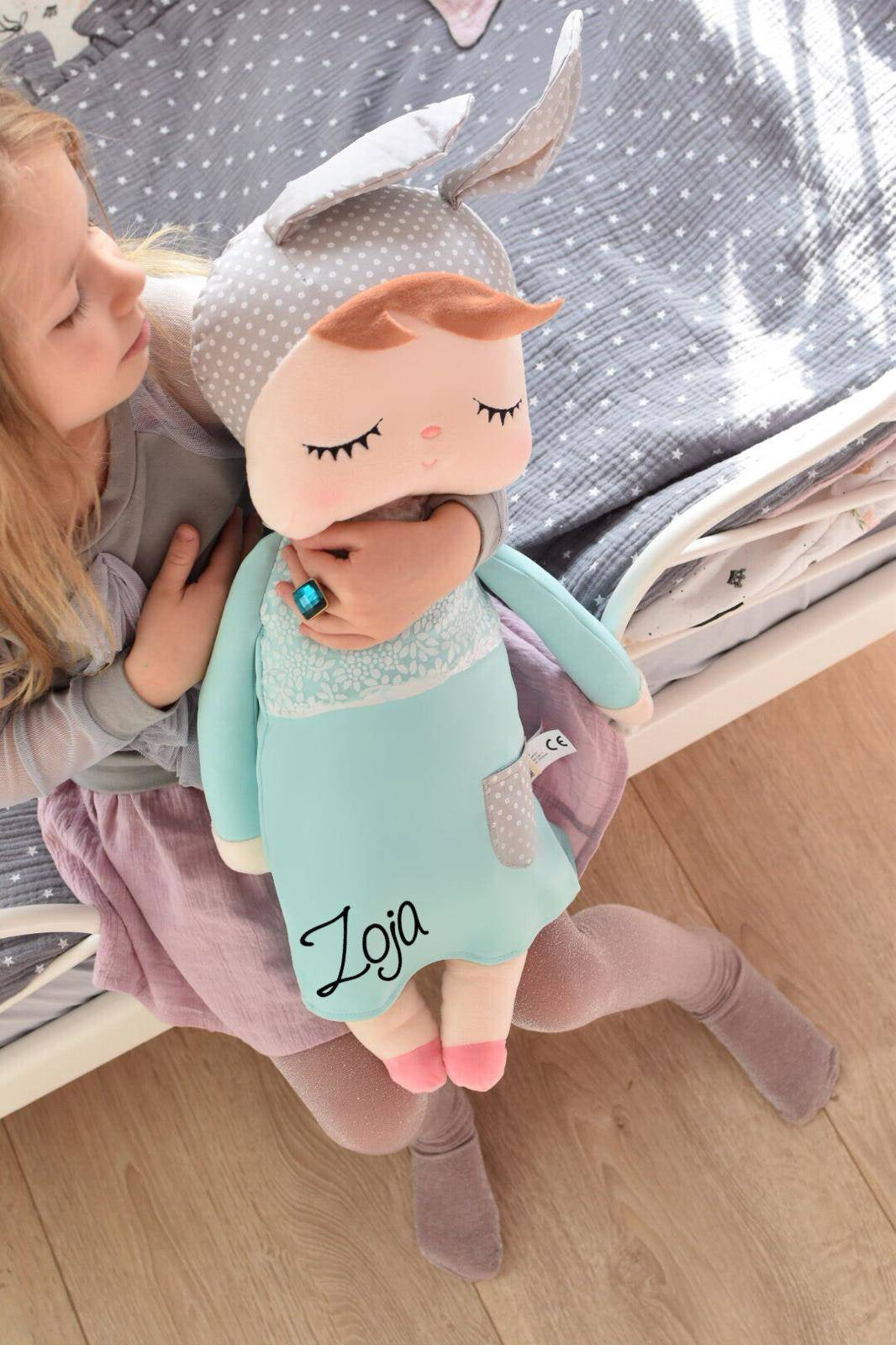 Peluche Metoo XL con vestido menta