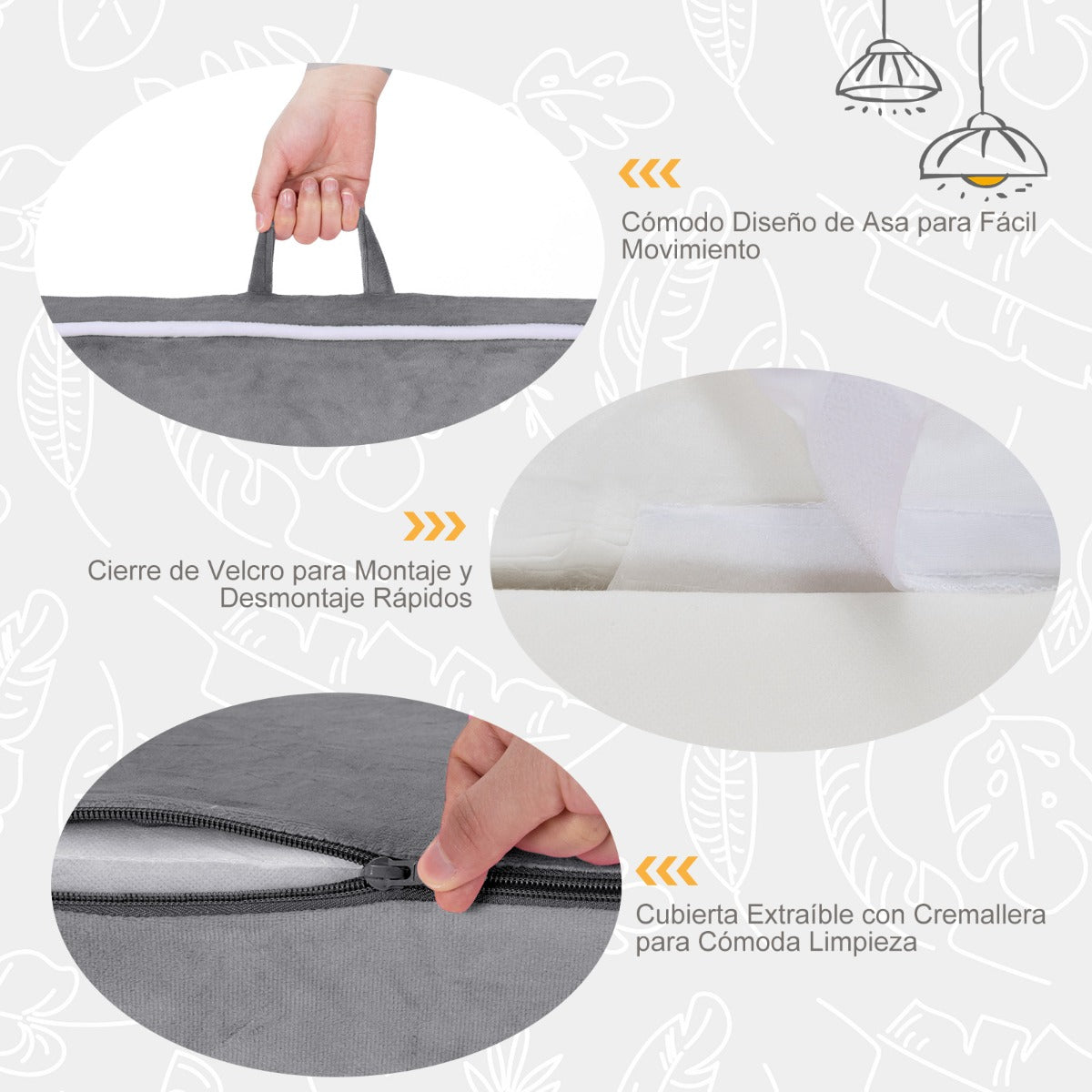 Sillón Infantil Relleno de Espuma Tapizado con Tela de Terciopelo y Relleno de Esponja Pequeños de 0-5 Años 68 x 46 x 50 cm Gris