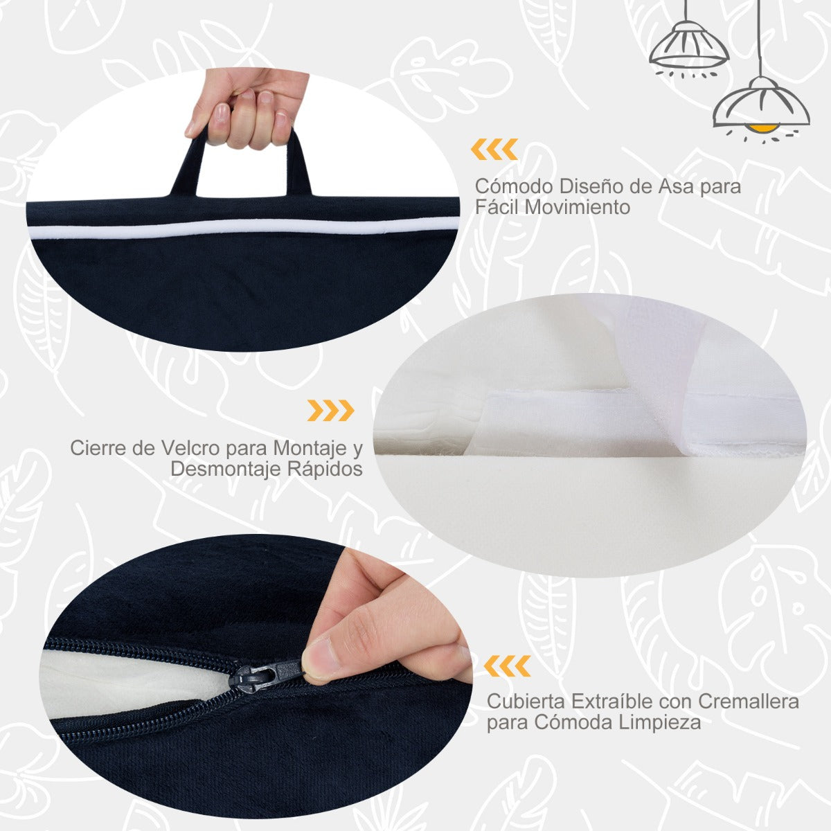 Sillón Infantil Relleno de Espuma Tapizado con Tela de Terciopelo y Relleno de Esponja Pequeños de 0-5 Años 68 x 46 x 50 cm Azul Marino