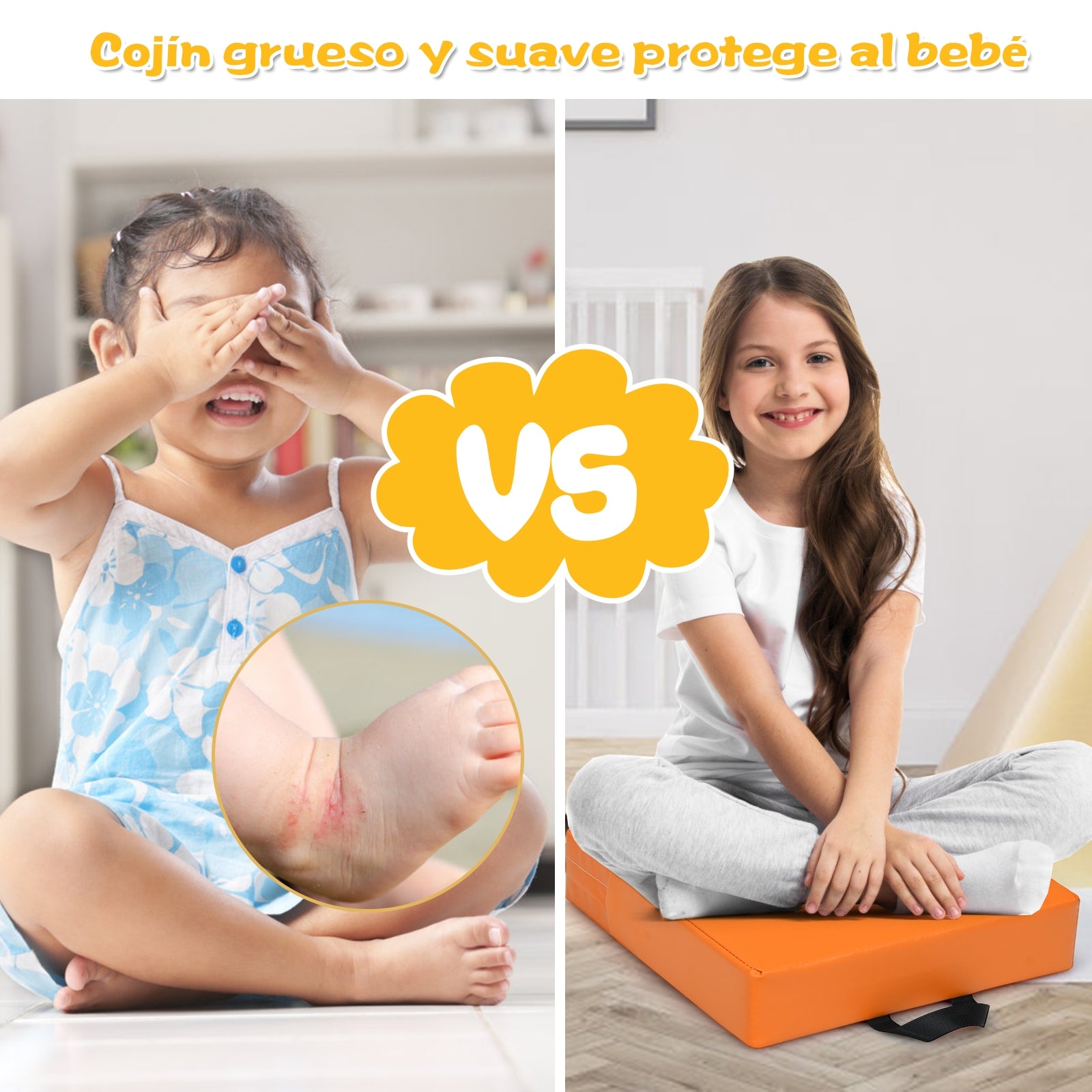 Cojines Cuadrados para Niños Impermeables con Empuñadura Ergonómica para Ejercitar las Habilidades Cognitivas